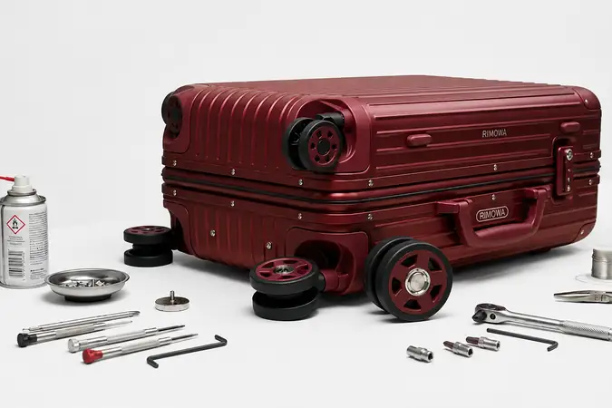 Bag Wheel Repair before service in Bangalore
