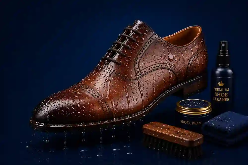 Professionally cleaned shoe after service by My Shoe Clinic