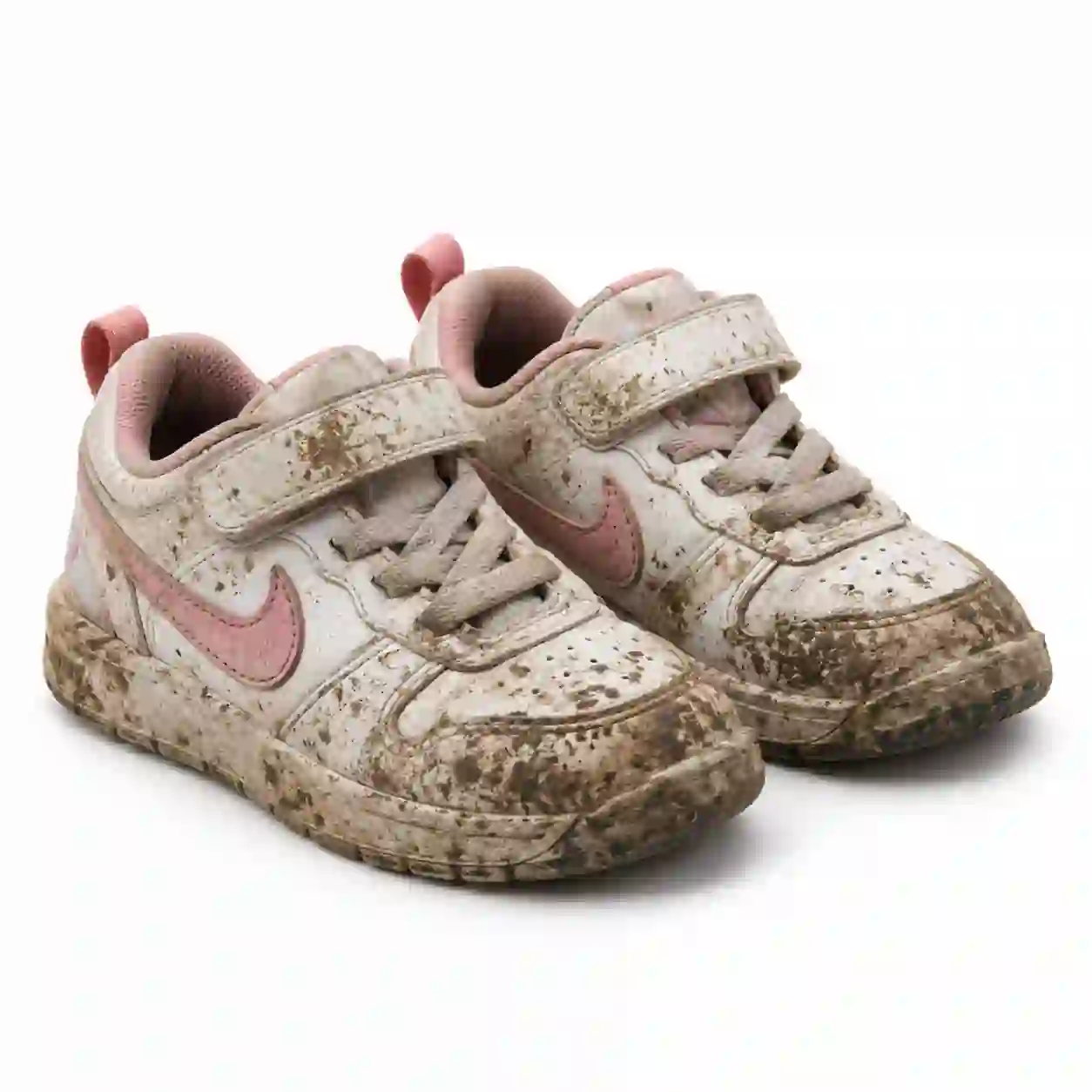 Kids shoe before professional cleaning