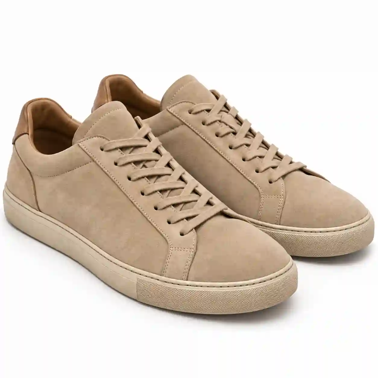 Nubuck shoe after professional cleaning