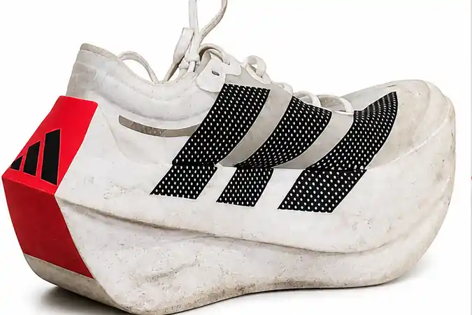 Sports shoe before professional cleaning
