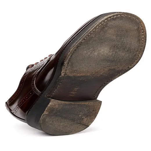 Worn heel grip before professional replacement in Bangalore
