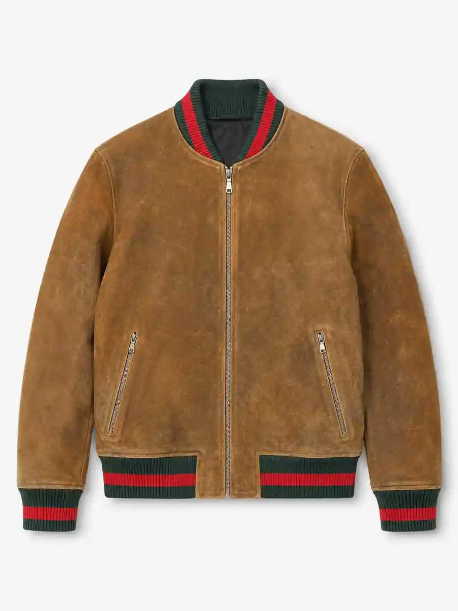 Dry leather jacket before conditioning and polishing