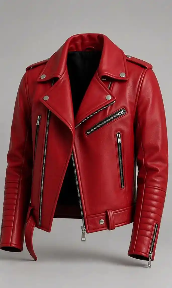 Leather jacket after professional cleaning