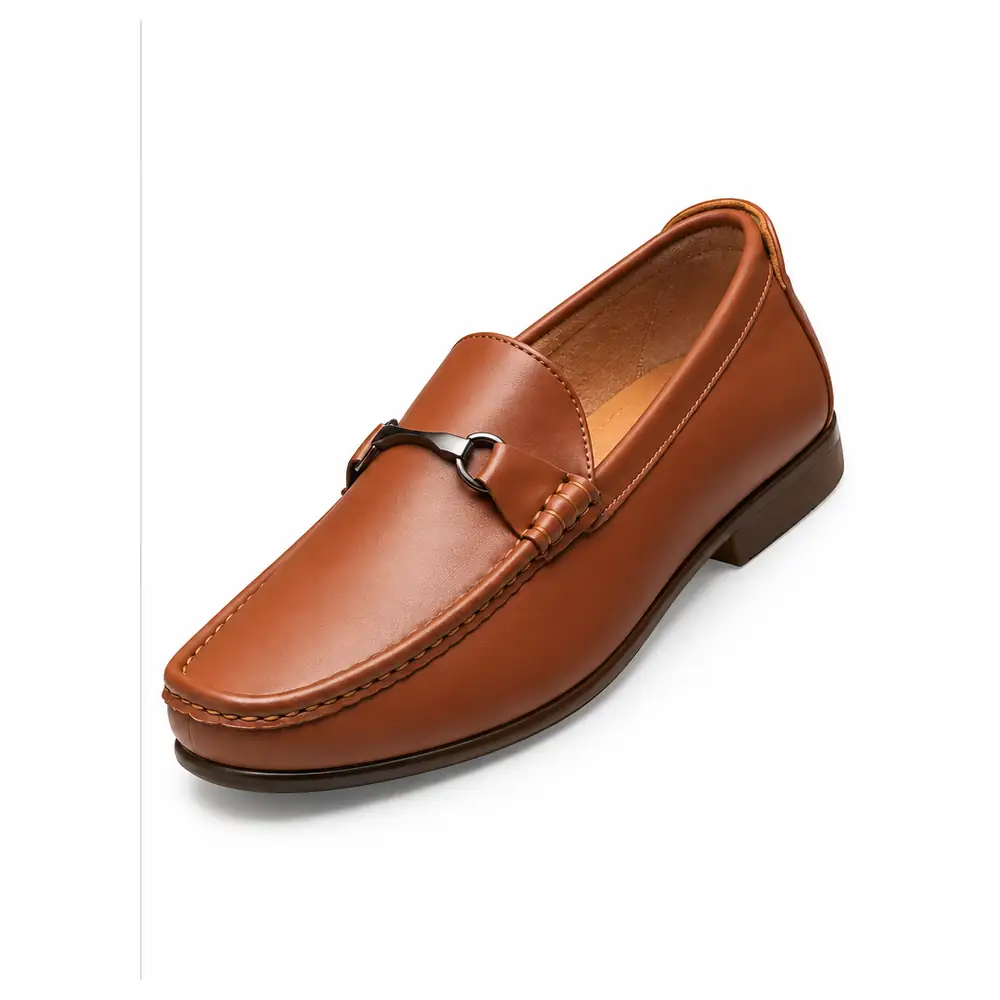 Artificial Leather to Genuine Leather Replacement after service by My Shoe Clinic