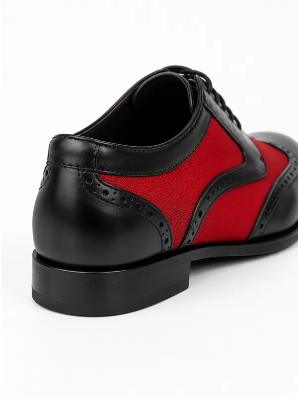 Shoe heel counter leather after professional repair