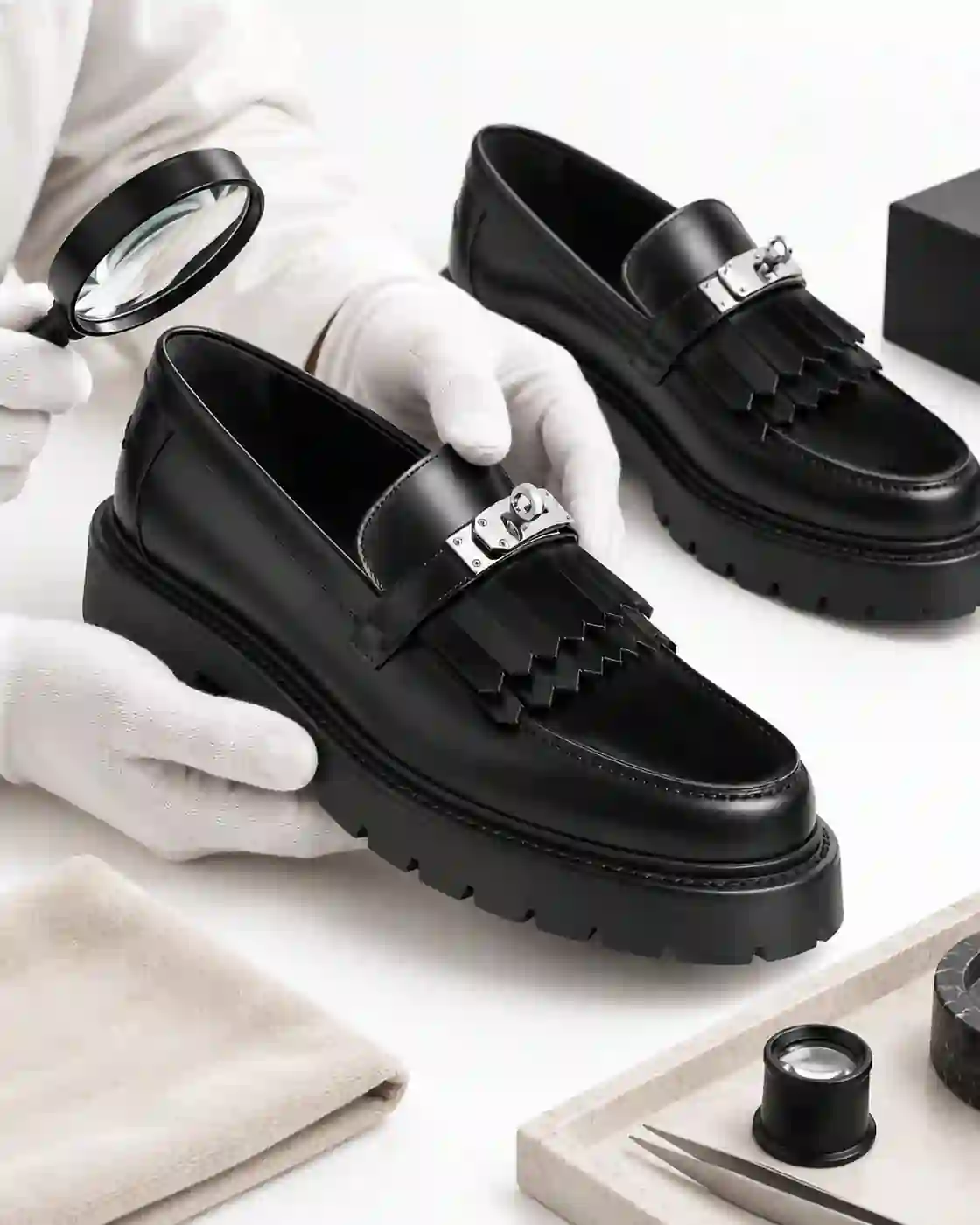 Premium item inspection and service confirmation