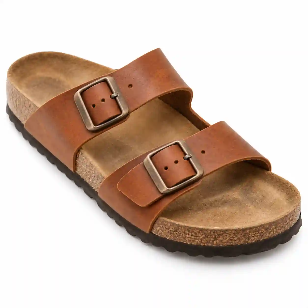 Birkenstock sandal buckle after professional repair