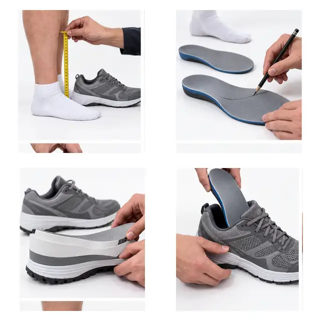 Orthopedic shoe height before professional repair