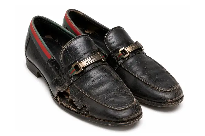 Premium shoe before professional repair