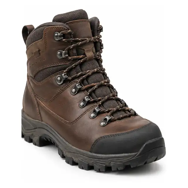 Trekking shoe after professional repair