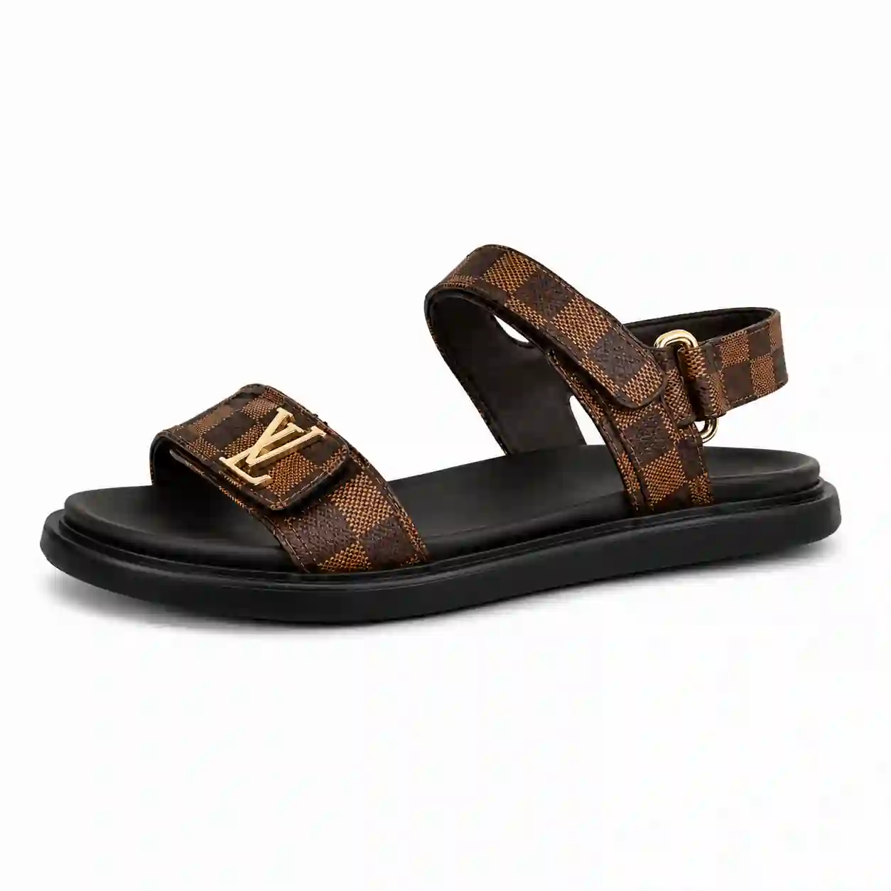 Sandal after sole pasting repair