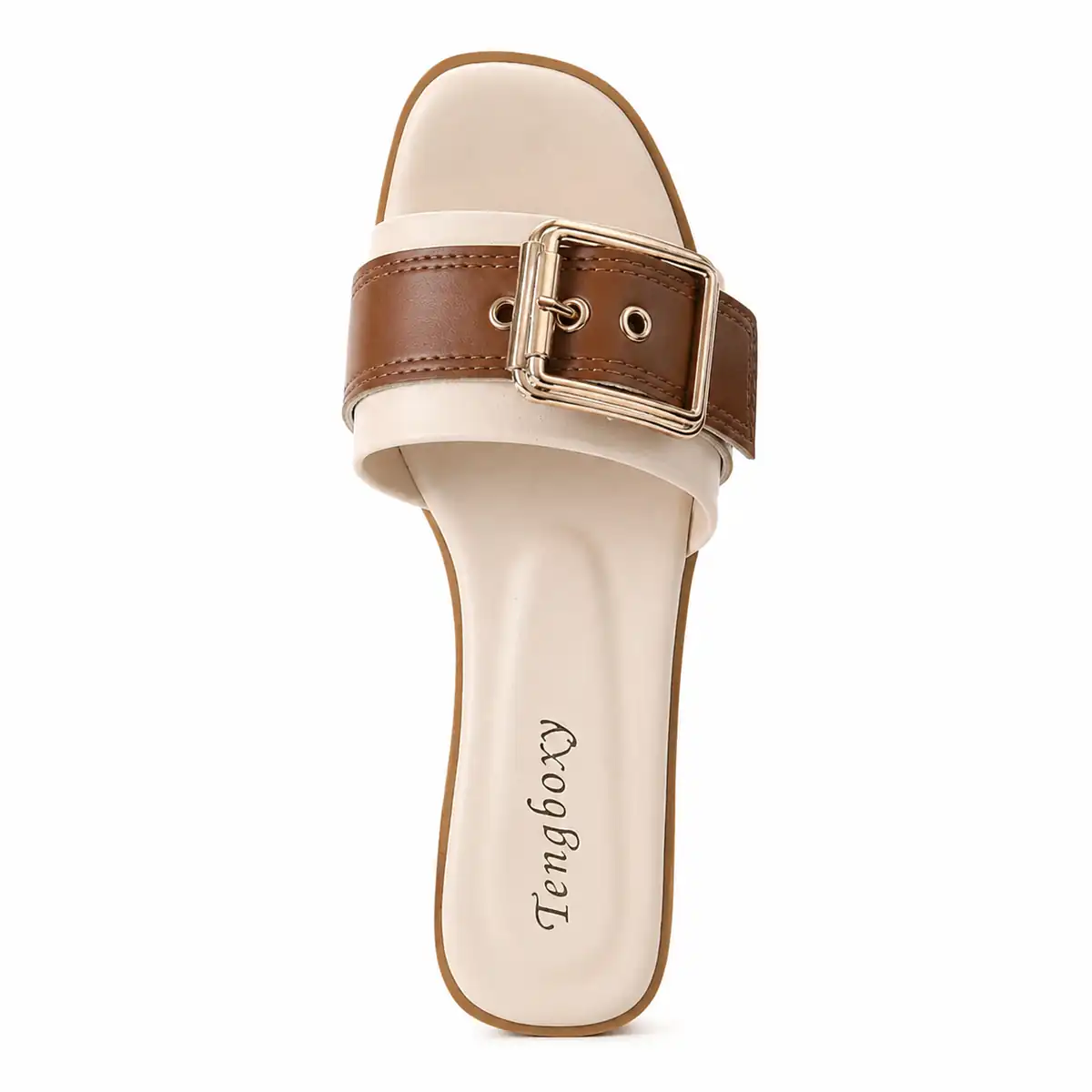 Sandal after buckle and elastic replacement