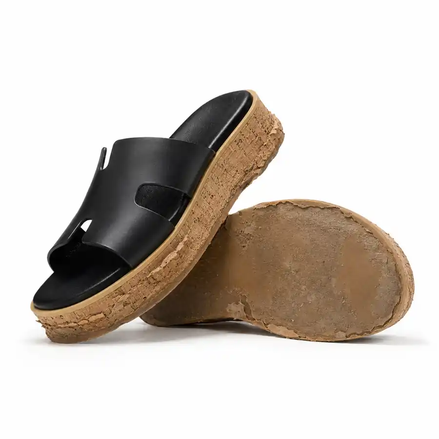 Sandal before complete sole replacement