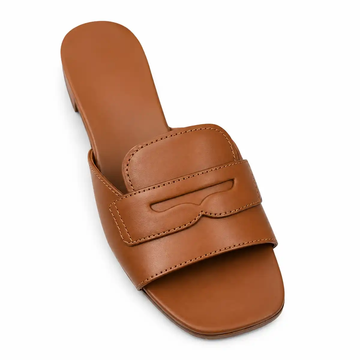 Sandal after stitching and patchwork repair