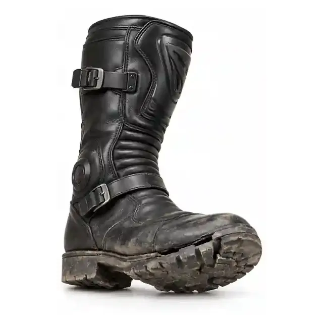 Riding boot before sole replacement in Bangalore