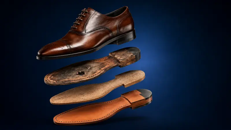 Professionally replaced shoe sole after service by My Shoe Clinic